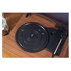 Tourne-disques Rétro, Radio am FM Mini Haut-Parleur Bluetooth Tourne-Disque Vinyle Protable Vintage Phonographe Tourne… - Les Beatles, Paul McCartney, John Lennon, RIngo Starr, George Harrison Tourne-disques Rétro, Radio am FM Mini Haut-Parleur Bluetooth Tourne-Disque Vinyle Protable Vintage Phonographe Tourne… – Image 3