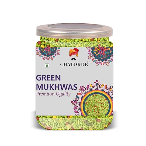 CHATOKDE Green Mukhwas 300 Gram Airtight Container image 3