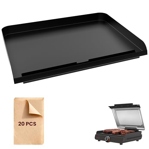 GR101 Cast Iron Griddle for Ninja Sizzle Smokeless Indoor Grill,