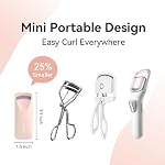 Heated Eyelash Curler - Electric Eyelash Curler with Heat Sensitive Silicone Pad, Type-C Rechargeable Mini Lash Curler, 8s Fast Heating 24hrs Long Lasting Lash Lift to Style Natural Eyelashes - Image 4