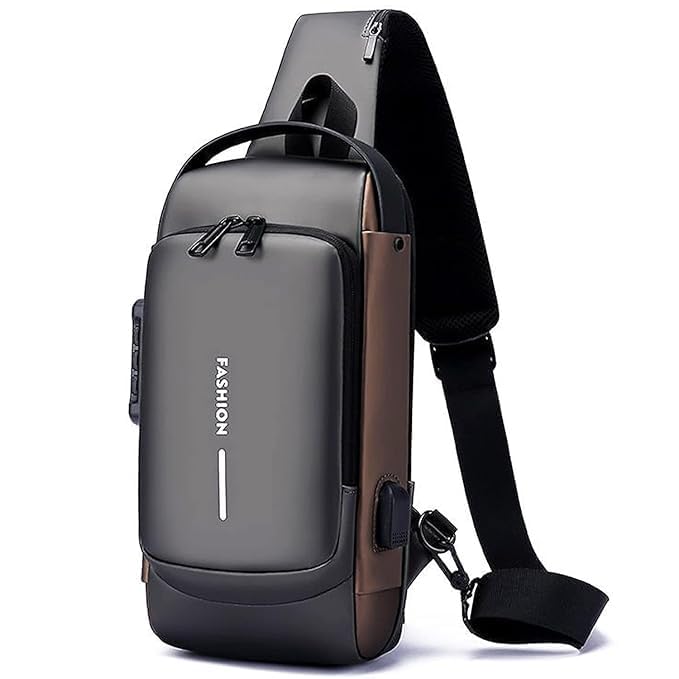 Sling Bag For Men Stylish Crossbody Chest Bag With Adjustable Shoulder Strap, Compact Messenger Backpack With Multiple Compartments, Casual Travel Shoulder Bag For Daily Commute, Outdoor-image-18