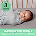 SwaddleMe by Ingenuity Original Swaddle, 100% Cotton, Improves Sleep & Calms Startle Reflex, 0-3 Months, 3-Pack - Twinkle Twinkle