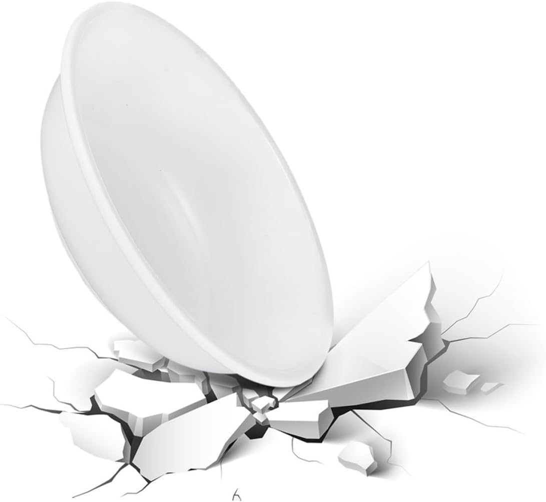 Cabilock 25pcs Unbreakable Plastic Sauce Condiment Plates Small Bowls White for Charcuterie