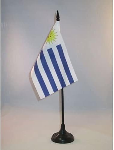 Miniatura 196 de Bandera de mesa Colombia 5'' x 8'' - Bandera de escritorio colombiana 8.3 x 5.5 in - Barra y base de plástico negro - AZ FLAG