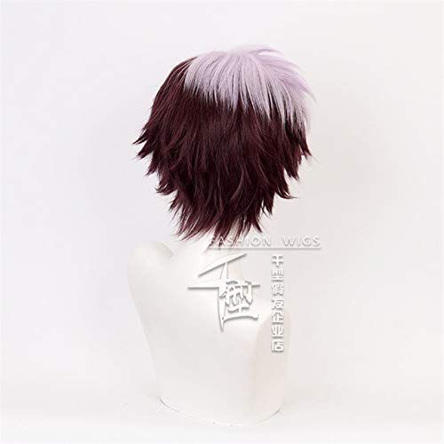 Miniatura 4 de Aseo-kun Hanako-kun Cosplay Pelucas Tsuchigomori mezcla púrpura corto sintético peluca de anime disfraz de juego de rol peluca REYHS