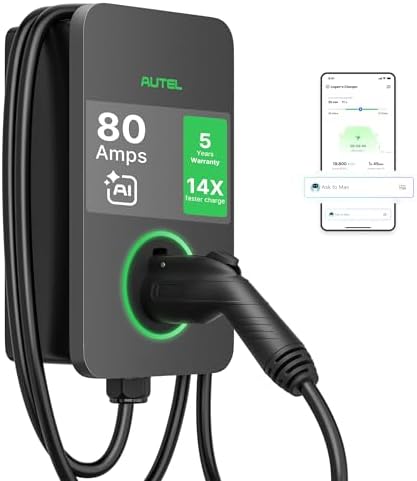 Autel MaxiCharger Level 2 Electric Vehicle (EV) Charger, up to 80...