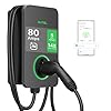 Autel MaxiCharger Level 2 Electric Vehicle (EV) Charger, up to 80 Amp Fast Charging EV Charger Level 2, Integrated Cloud with AI, Indoor/Outdoor Charging Stations J1772, Hardwired