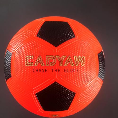 Cadyaw Light Up Soccerball - Glow in The Dark - Size 3