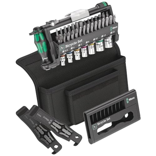 Wera 05004172001 Bicycle Set 3, Fahrrad Steckschlüsseleinsatz Satz mit Bit Ratsche, 41-teilig