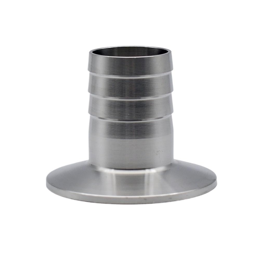 316L Stainless Steel Tri Clamp Hose Barbed Adapter - Durable Sanitary Fitting for DIY Projects,1pcs