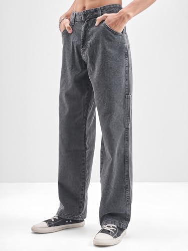 Image of Highlander Men Men's Relaxed Fit Jeans | Mid-Rise | Heavy Fade | Jeans for Man