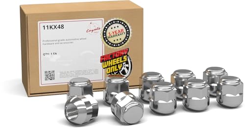 Image of Wheel Accessories Parts 10 Pcs M14x1.5 14x1.5 Thread OEM Style Lug Nuts 1.10 inch Long Chrome 7 /8 inch 22mm Hex Fits Alloy Wheel 2018+ Odyssey Pilot 90304-TK4-A01 | 611-327
