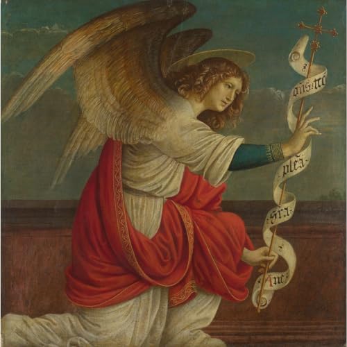 Affiche Ange Gabriel Gaudenzio Ferrari pour remplacer un tableau manquant sur grand mur