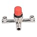 Manifold Switch Tube, Double Outlet Metal Valve Nonadjustable Fitting Accessory Aluminium and Plastic for Gas Applications