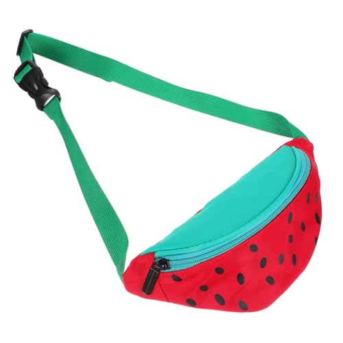 BESPORTBLE Cute Watermelon Crossbody Bag for Boy Girl Adorable Nylon Sling Purse Fun Design Versatile Small Wallet for Activities for Girls and Teens