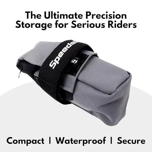 Image of SpeedSleev Ranger 2.0 - Pro-Level Bike Saddle Bag for MTB & Gravel Riders - Ballistic Nylon Construction - Ultra-Stable Storage - Waterproof Under Seat Pack - Large - Grey