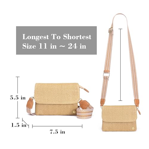 MINICAT Faux Straw Small Summer Purses Women Crossbody Beach Bags for Cruise Travel Vacation Essentials by MINICAT - Used condition - Image 7