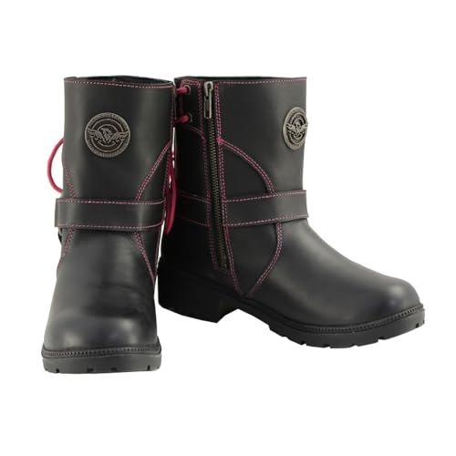 Image of Milwaukee Leather Women's Premium Leather Motorcycle Harness Boots Collection MBL - 6.5