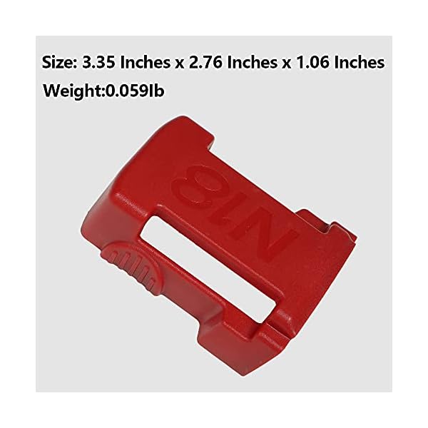 5 Stück Werkzeug Batteriehalter für Milwaukee Li-Ion Akku, Akku Dock Cover Gürtelclip Akku Aufbewahrungsorganizer… – Bild 9