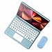 Produktbild GUPENAA Tastatur Hülle für iPad 10. Generation (10,9-Zoll, 2022) mit Touchpad, Integrierter Bleistifthalter, Magnetische Abnehmbare Kabellose Bluetooth-Tastatur mit Maus,Blau