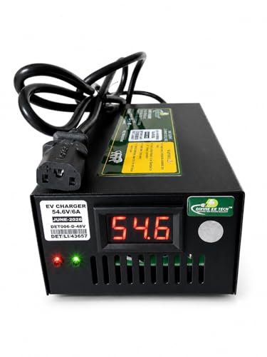 Image of Lithium Battery Charger 48 Battery 54.6 Volt 6 amper with Digital dispaly auto cutpff for E-scooty E-rikshwa (48 Volt 6 amper 54 Volt Cutoff)