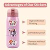 50PCS Super Kitties Stickers Pack Manga Character Sticker for Water Bottle Laptop Skateboard Journal, Waterproof Vinyl Cool Anime Decals for Teens Adults Party Supplies #4