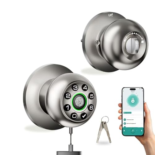 Image of Fingerprint Door Lock-keyless Entry Door Lock with Handle -Smart Locks -Keypad Code