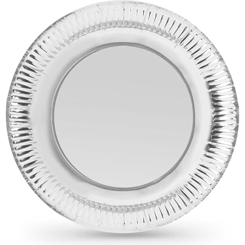Platos desechables biodegradables Algon de 18 cm para evitar lavar platos en fiestas 2