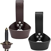 FLEXNOVA Schwerthalter Gürtel, 2 Stück Piraten Gürtel, Schwert Halterung Gürtel aus Leder Schwertgürtel Schwertscheide Piraten Schwert mit Gürtel Retro-Gürtelhalter für Kostümpartys Halloween