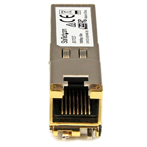Image of StarTech.com HPE J8177C Compatible SFP Module - 1000BASE-T - SFP to RJ45 Cat6 /Cat5e - 1GE Gigabit Ethernet SFP - RJ-45 100m - HPE 1810, 1820, 2530 (J8177CST)