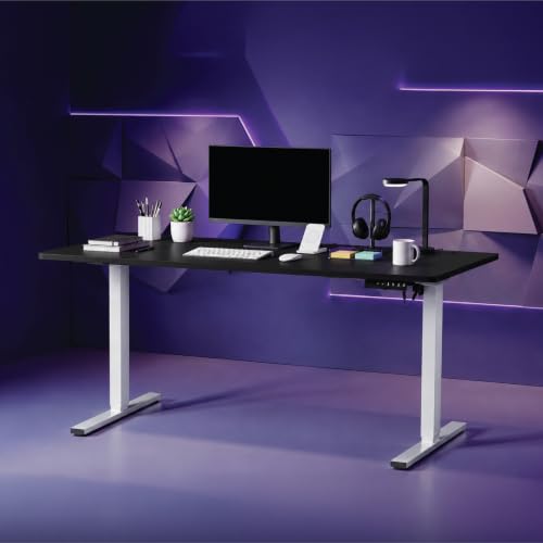 Image of Wakefit Study Table | 5 Yr Warranty | Standing desk, Computer Table for Home Pc, Electric Height adjustable, Digital Display & 4 Memory Presets, Free Installation, Modern Ergonomic Wobble-Free- L160Cm
