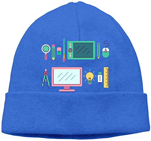 Preisvergleich Produktbild Skull Cap Solid Head Cap Bürobedarf Unisex Beanie Hats Schwarz