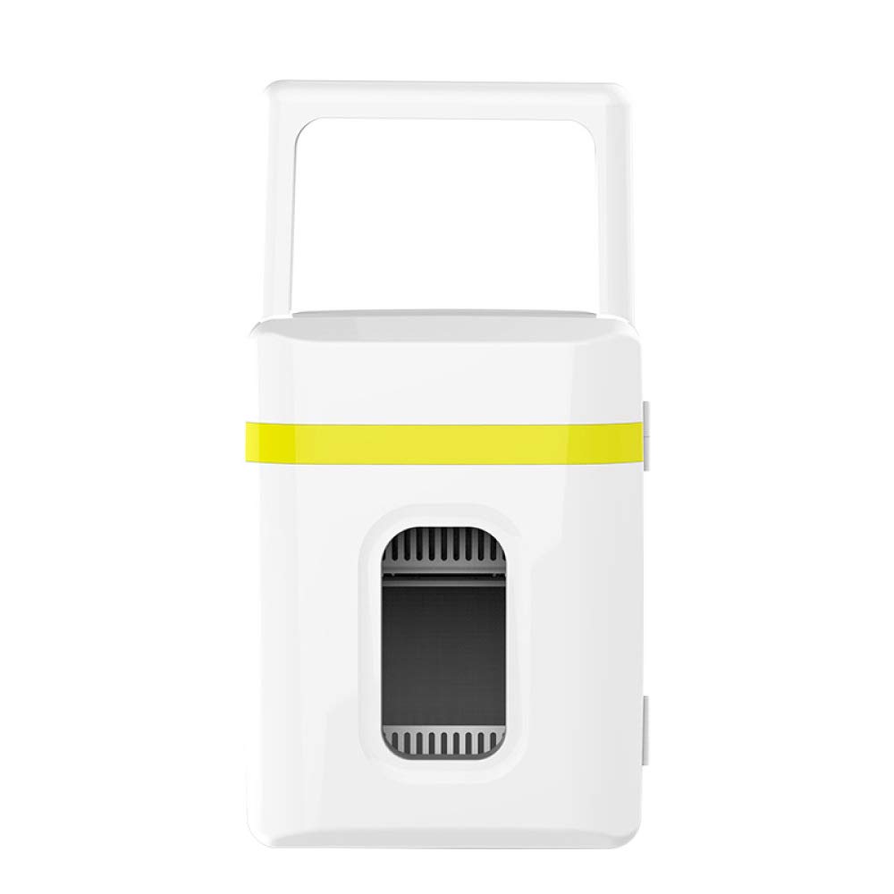 Mini Frigo 10L, Portatile Mini Frigo Auto,Frigorifero Piccolo Portatile Con Funzione Caldo E Freddo Per Auto, Case, Uffici E Dormitori,Yellow
