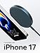 JSAUX Charger for iPhone 17 Magsafe Wireless Charging, Compatible with iPhone 17 Air Pro Max/16/15/14/13/12 Series, Magnetic Mag Safe Charging Pad, Aluminum Alloy, USB & USB C Dual Ports - Blue