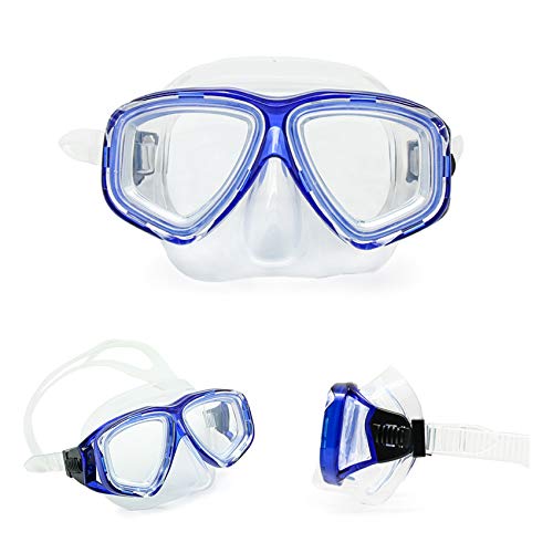 EnzoDate Optical Diving Gear Kit Myopia Snorkel Set, Different Strength for Each Eye Nearsighted Dry Top Scuba Mask - Image 2