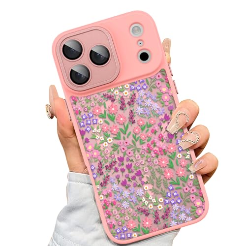 Coque iPhone 17 Pro Max antichoc magnétique motif floral