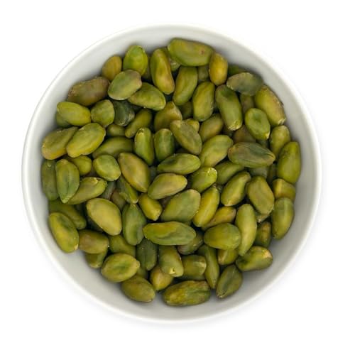 1001 Frucht - Pistazien geschält 500 g naturbelassen, Grüne Pistazien ohne Schale gentechnikfrei, geeignet für Dubai schokolade, Ungesalzene Pistazienkerne ohne Zusätze