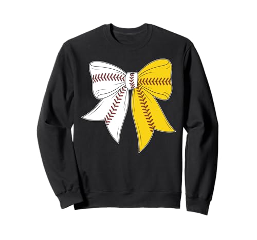 Half Baseball And Softball Mom Mama Coquette Bow For Women Sweatshirt