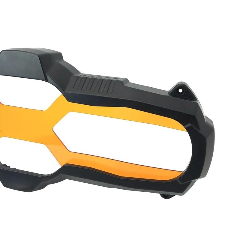 Protection phare moto R1250GS Adventure avec couvercle fluorescent et cache optique