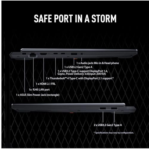 Image of ASUS TUF Gaming F16 Laptop, Intel 16-Core i7-14650HX, NVIDIA GeForce RTX 5060, 64 GB DDR5, 4 TB SSD, 16 inch FHD+ 165Hz Display, Windows 11 Pro, Wi-Fi 6E, Backlit Keyboard, Dolby Atmos, w /Accessories