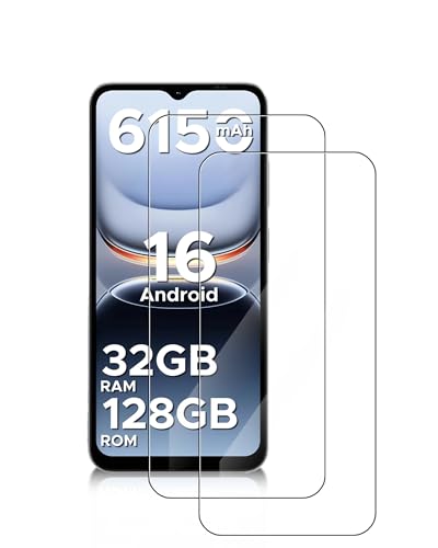 daunke 2 Packung Bildschirmschutz für DOOGEE Note 56X Pro/DOOGEE Note56X Pro Smartphone,HD-Vollbild Gehärtetes Glas Film Guard, Blasenfrei,HD klar, Ultra beständig, Kratzschutz