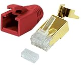 cable ethernet 70 m Conector blindado RJ45 para velocidades de transferencia de datos de hasta 10 Gigabit Ethernet. El montaje de los cables se realiza mediante un inserto de clasificación preclasificado (enhebrador, en el contenido del envío). Este conector RJ45 de Odedo es ideal para cables Cat 6A, Cat 7 y Cat 7A Cat.8.1, ya sea con cable flexible o rígido. El alivio de tensión y contacto de la pantalla se realiza en una operación con crimpadora especial