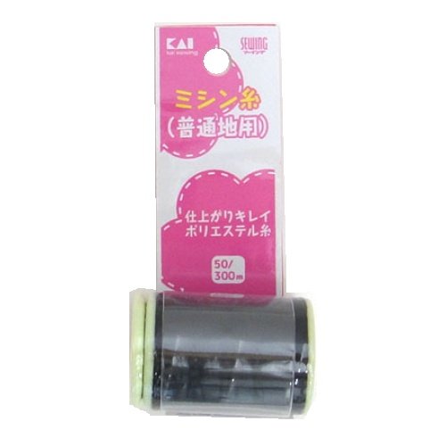 Kai KM3162 Sewing Thread Black 50 300M