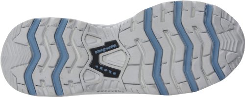 Skechers Womens Premium Fashion Sneakers, White Smooth Leather/Blue Trim, 6 Us #TOP3