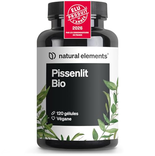 Pissenlit Bio – 120 gélules – 1 000 mg d’extrait de racine de pissenlit/2 gélules – rapport hautement dosé de 10 : 1 – végane, hautement...