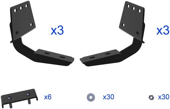 HD Ridez OE Style Matte Black Nerf Bars Running Boards Compatible with Ram 1500 2019-2026 Crew Cab (Will Not Fit 2018 Previous Generation Build in 19-24)