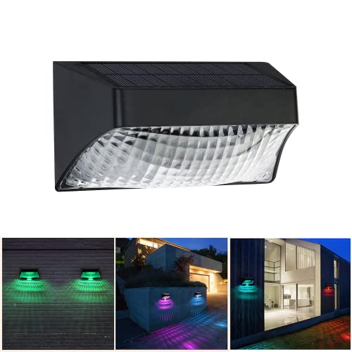 hardoll Solar Wall Lights for Home Waterproof Garden 4 LED Outdoor Decorative Lamp (Pack of 1)