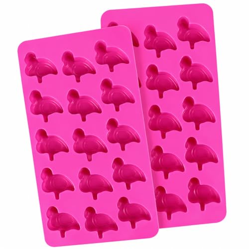Moldes de silicona forma flamenco 2 piezas miniatura 1