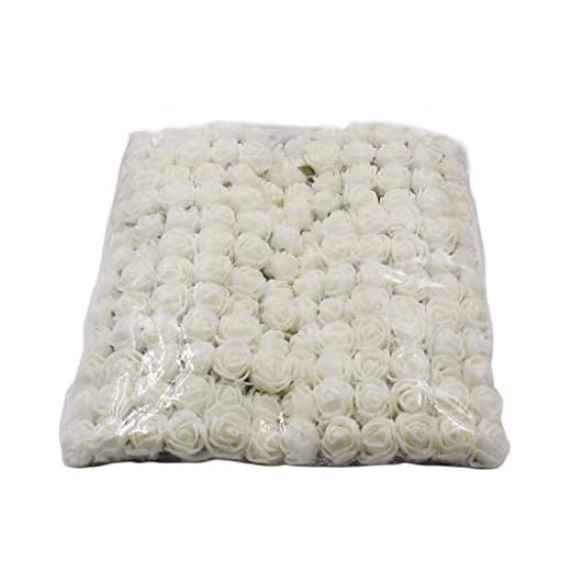 GUMEI Brudbukett 144 st/förpackning 2,5 cm mini PE skum gasväv konstgjord ros blomma huvud gör-det-själv hantverk bröllop buketter brud dusch fest heminredning