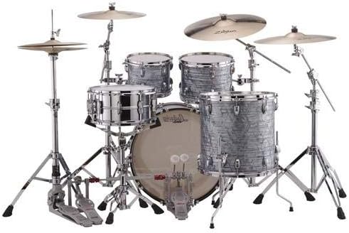 Ludwig Classic Maple Series 4-Piece MOD Shell Pack with Free Matching Snare - Sky BluePearl)